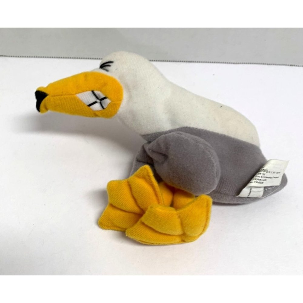 Meanies 1997 Bird Series 1 Peter Gotta Peagull Bean Bag Plush Stuffed Doll Anima